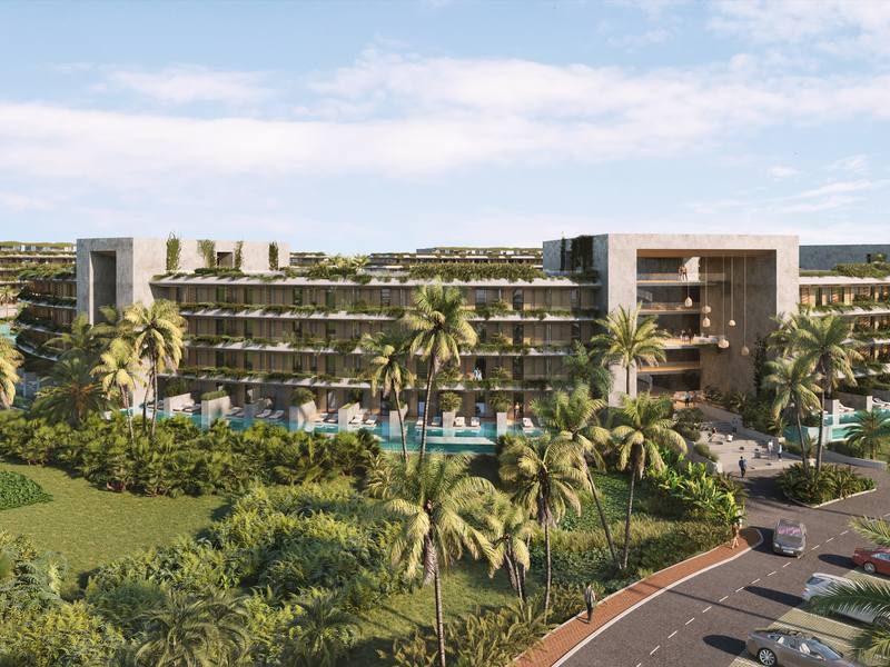 Render del proyecto River Island en Bávaro, Punta Cana